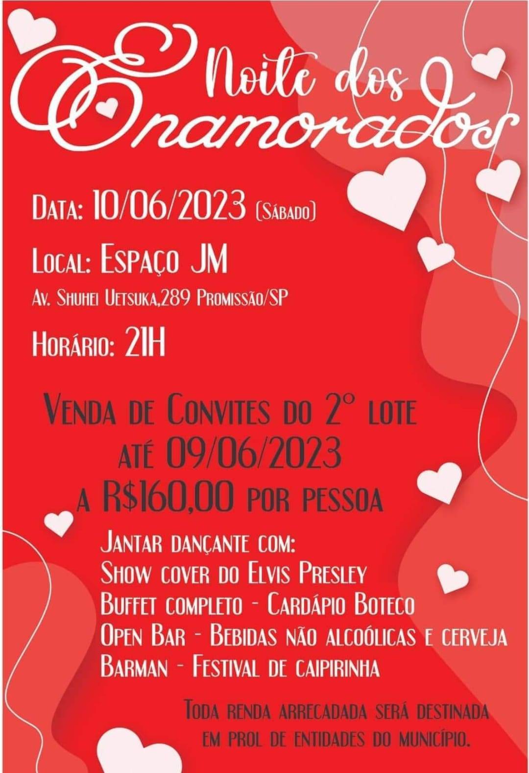 Noite dos Namorados em Promissão.