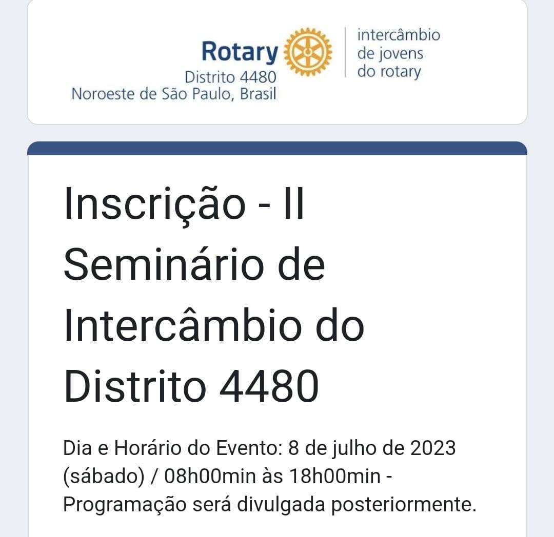 Comissão Distrital de Intercâmbio Internacional de Jovens abre Inscrições.