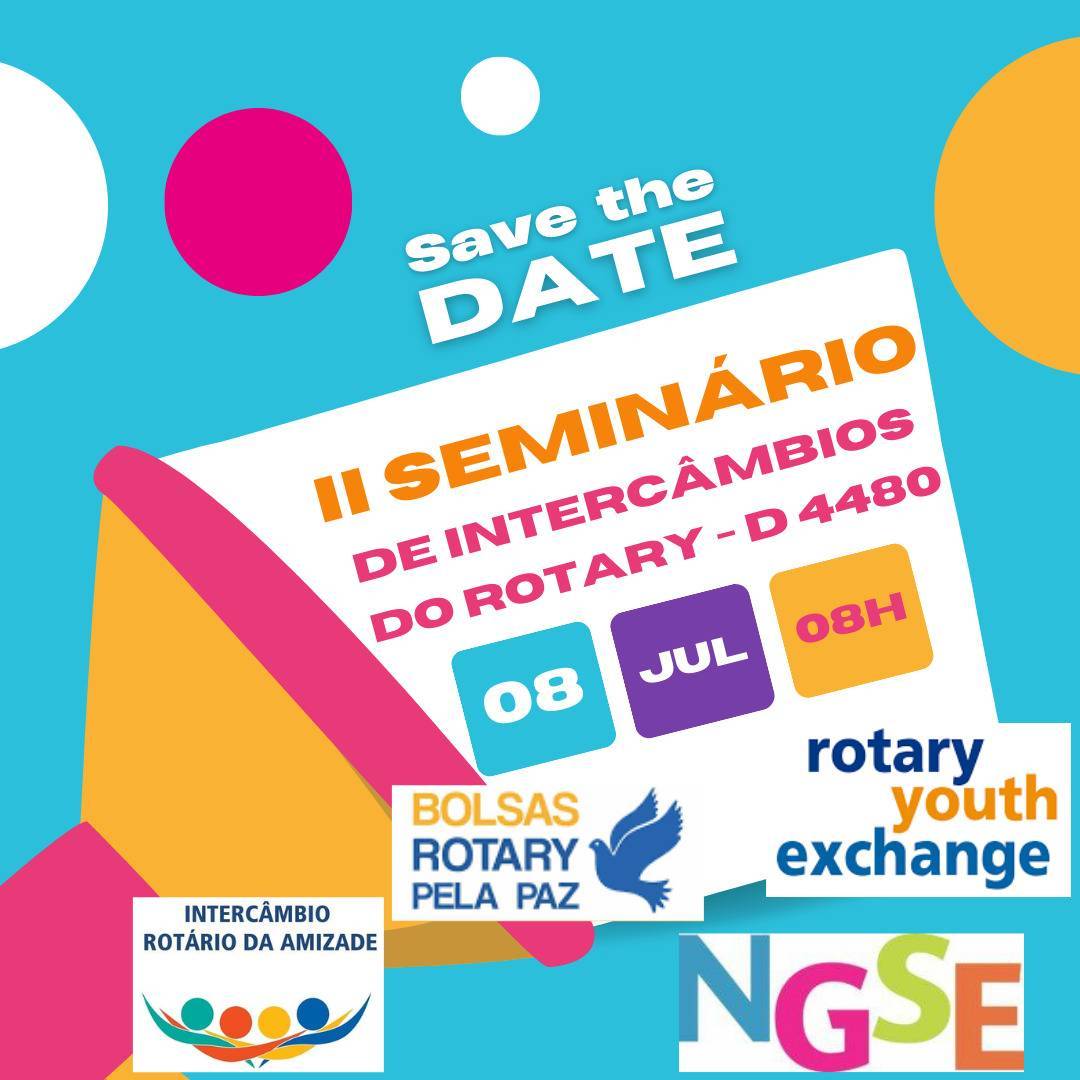 Palestrantes confirmados para o 2º Seminário de Intercâmbios do Rotary.