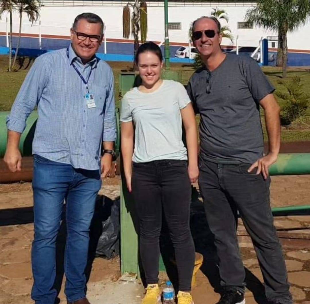 Intercambista visitou SABESP de Lins.