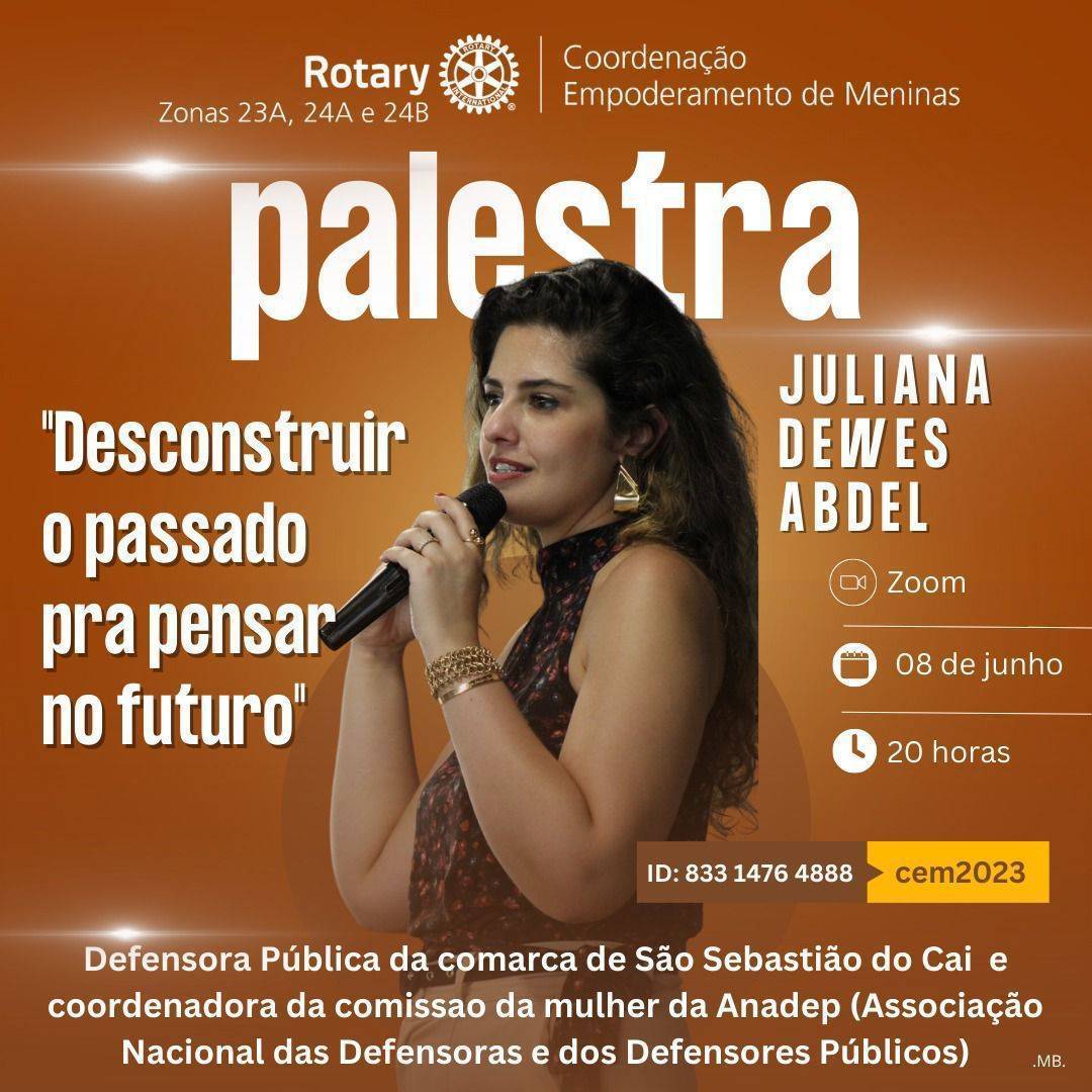 Os companheiros do  Rotary Club de Caçapava do Sul-Sentinela Participaram da Palestra "Desconstruir o passado para pensar no futuro".
