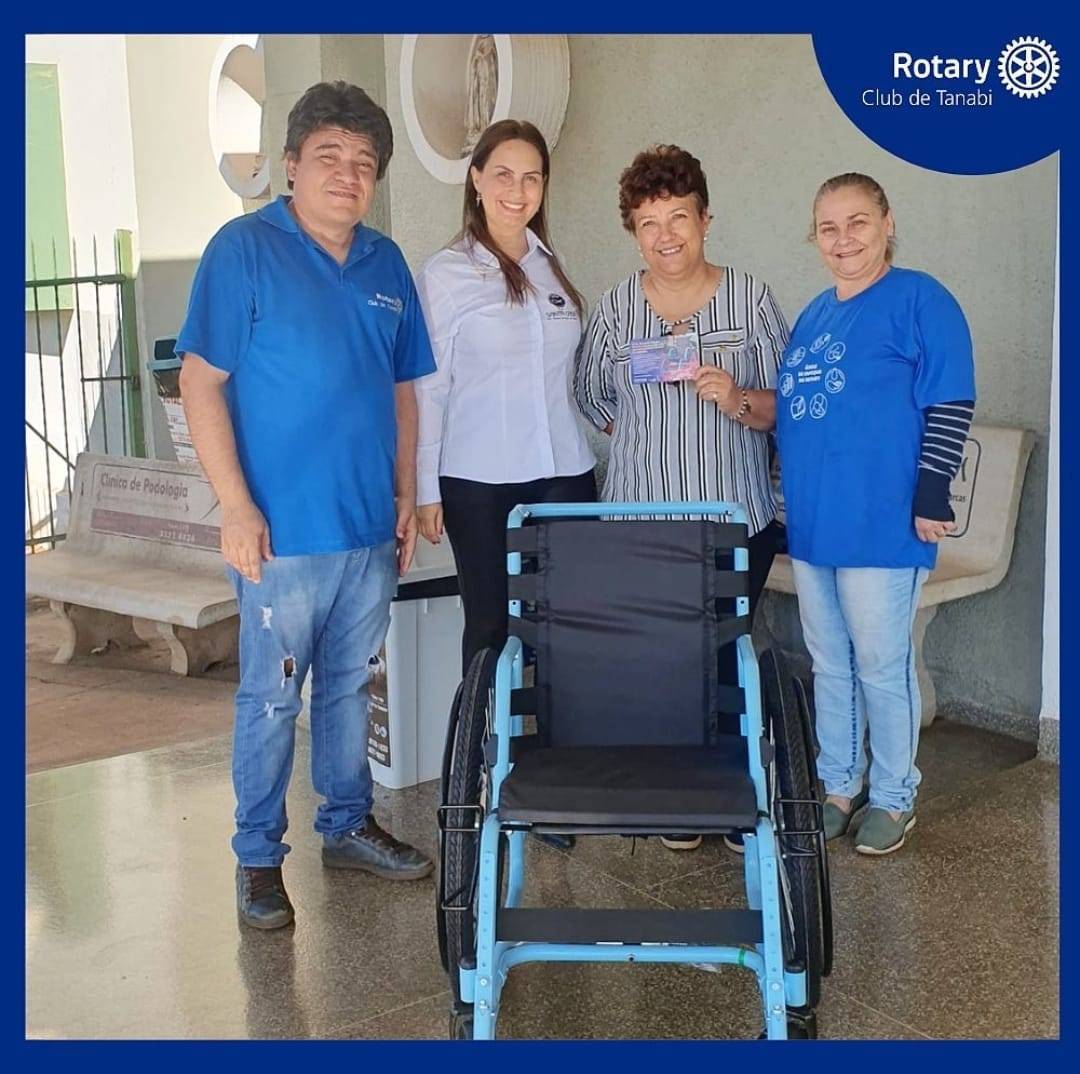 Rotary Club de Tanabi em mais uma realização do projeto Mobilidade para Todos.
