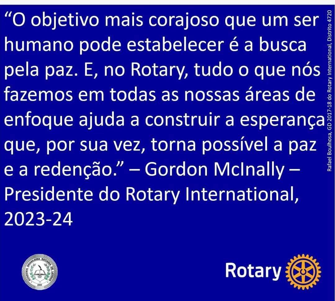 Mensagem do Presidente do Rotary Internacional 23-24.