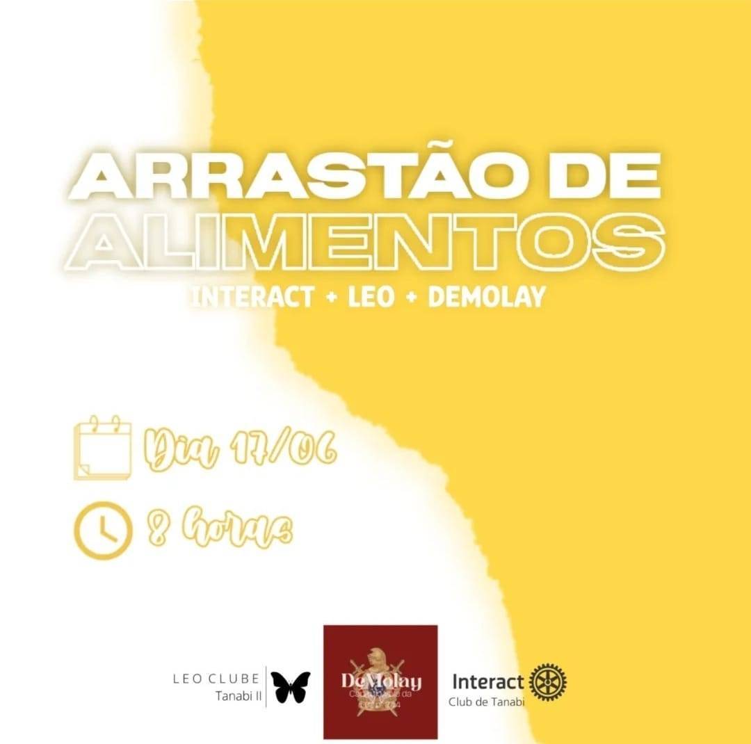 Interact Club de Tanabi realiza Arrastão de Alimentos.