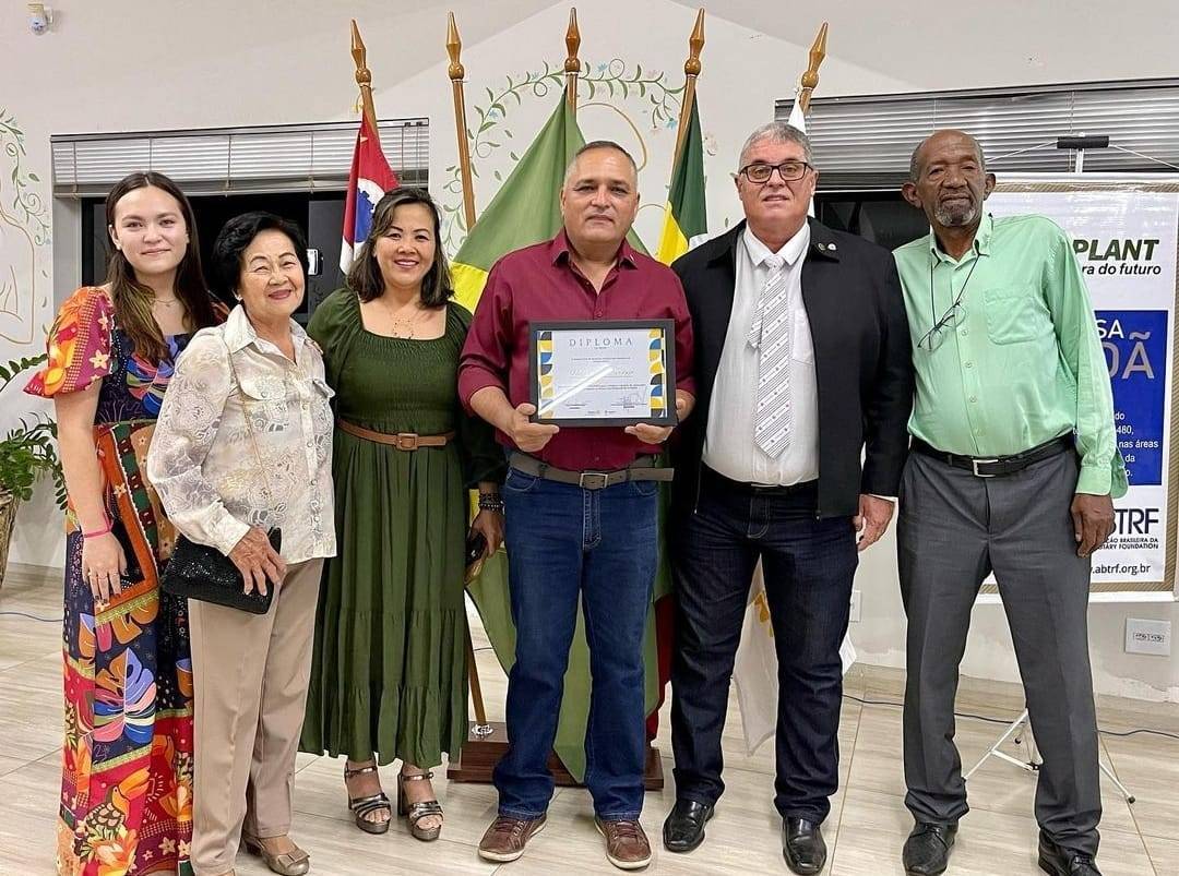 Mais um novo membro do Rotary Club de Barretos.