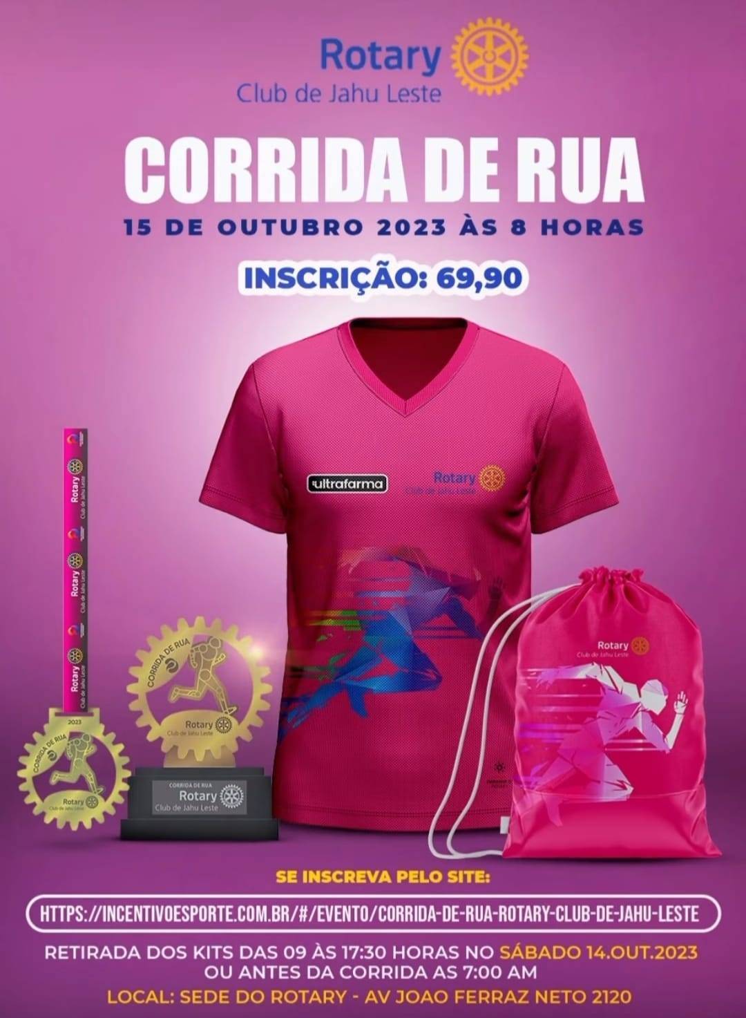 Corrida de Rua pelo Rotary Club de Jahu Leste.