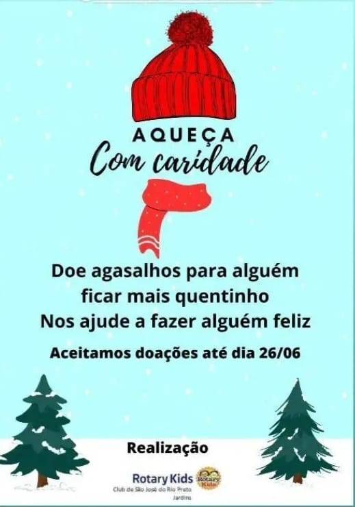 Rotary Kids SJRP Jardins - Aqueça com Caridade.