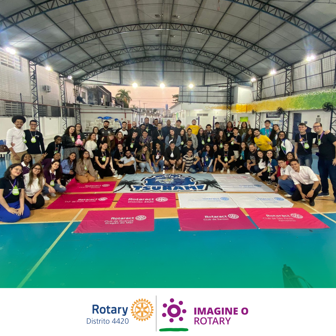 Rotaractianos e Interactianos se reúnem no CAMPS Santos para aprender as diretrizes do ano 2023/2024