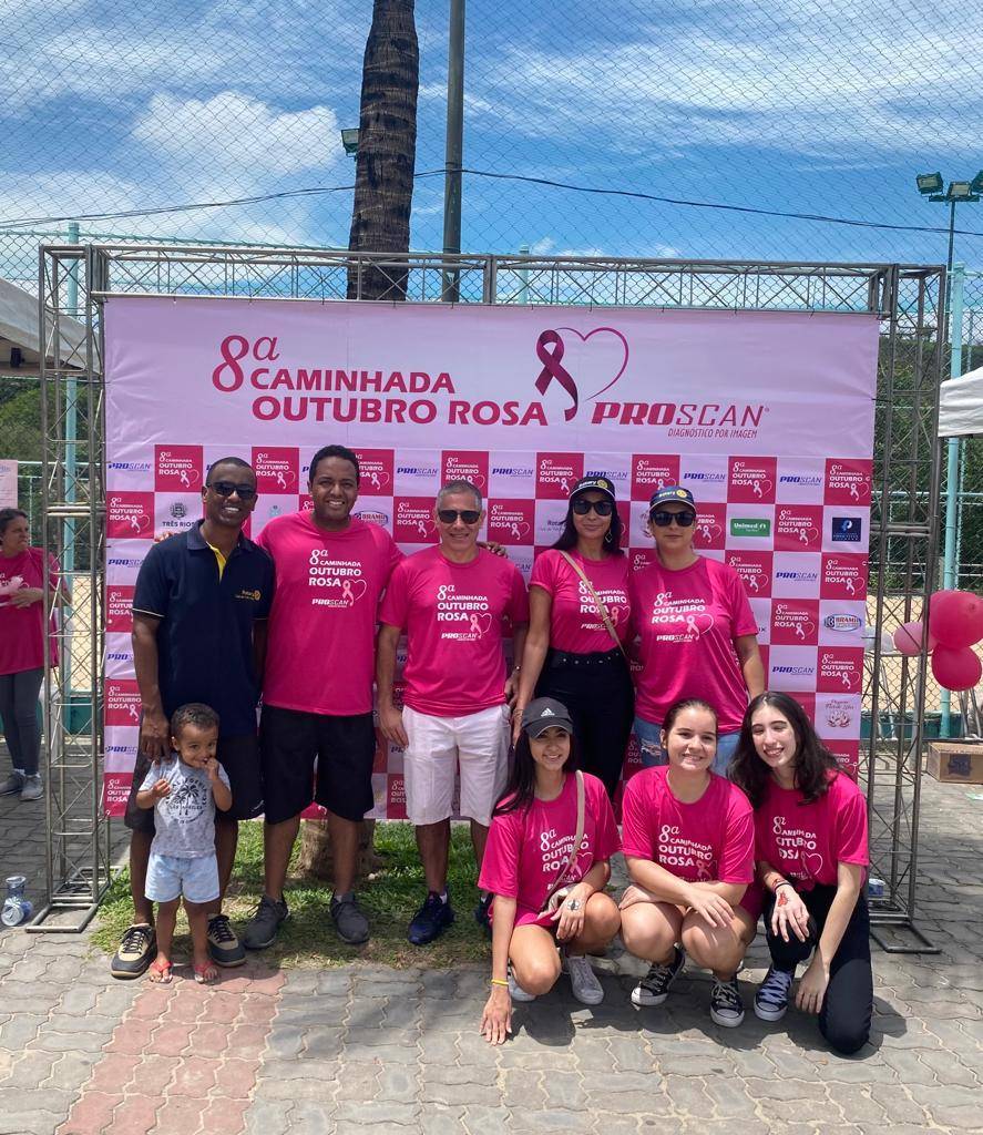Caminhada Outubro Rosa junto com a Proscan