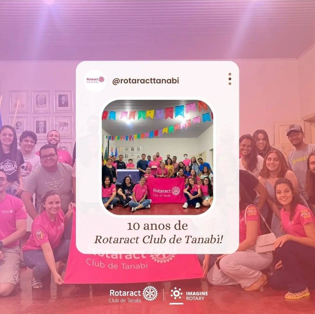 Rotaract Club de Tanabi comemora seus 10 anos.