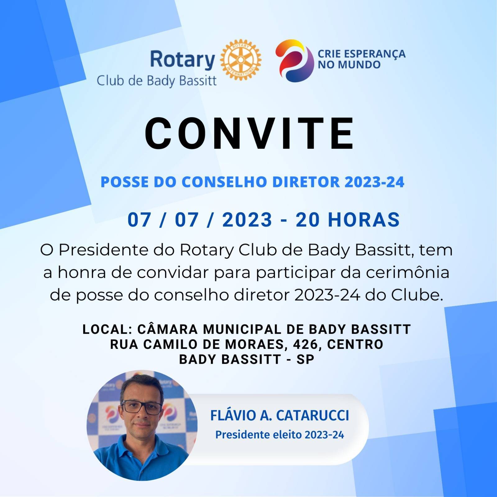 Posse do Conselho Diretor em Baby Bassitt
