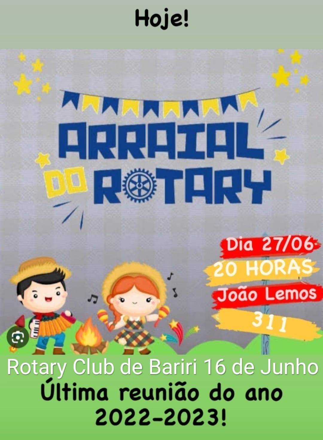 Arraial do Rotary Club de Bariri 16 de Junho
