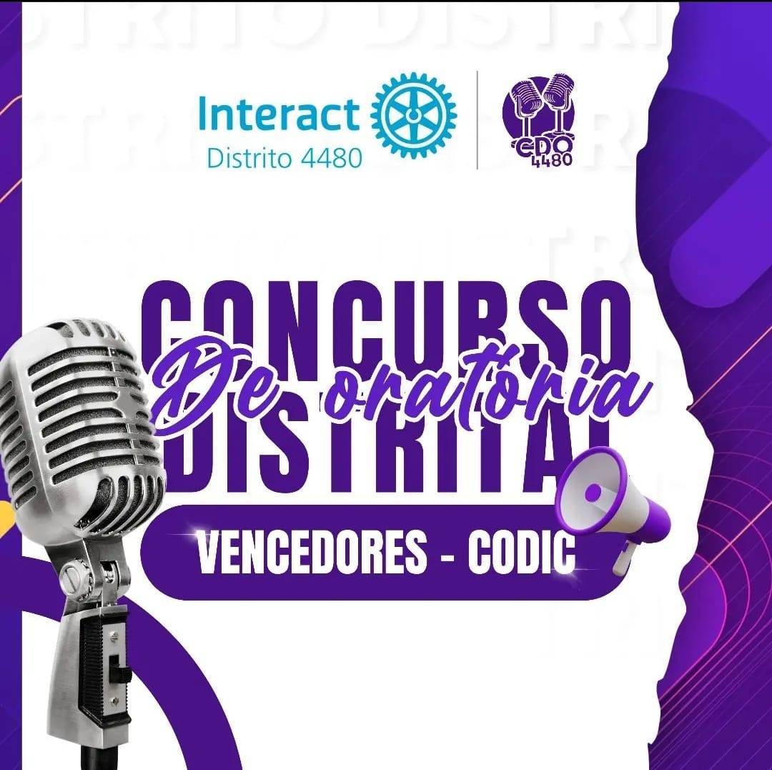 Vencedores do Concurso Distrital de Oratória do Ano Rotário 2022-23 