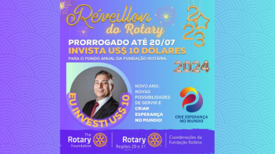 Na foto o Governador 2023-24 Laerzio Chiesorin Junior