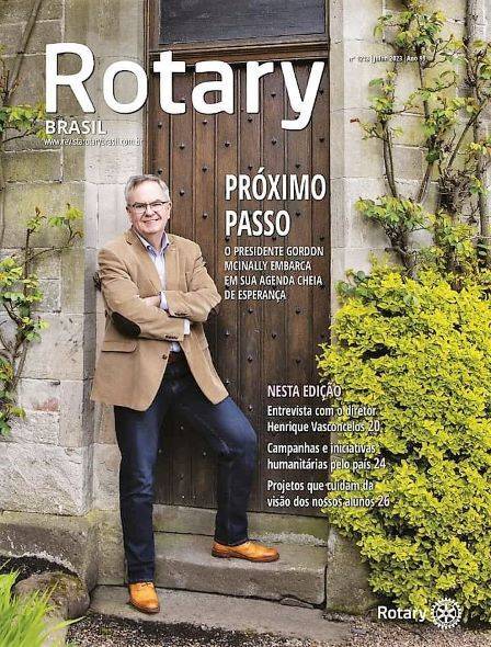 Capa da Revista Rotary Brasil do mes de Julho 23