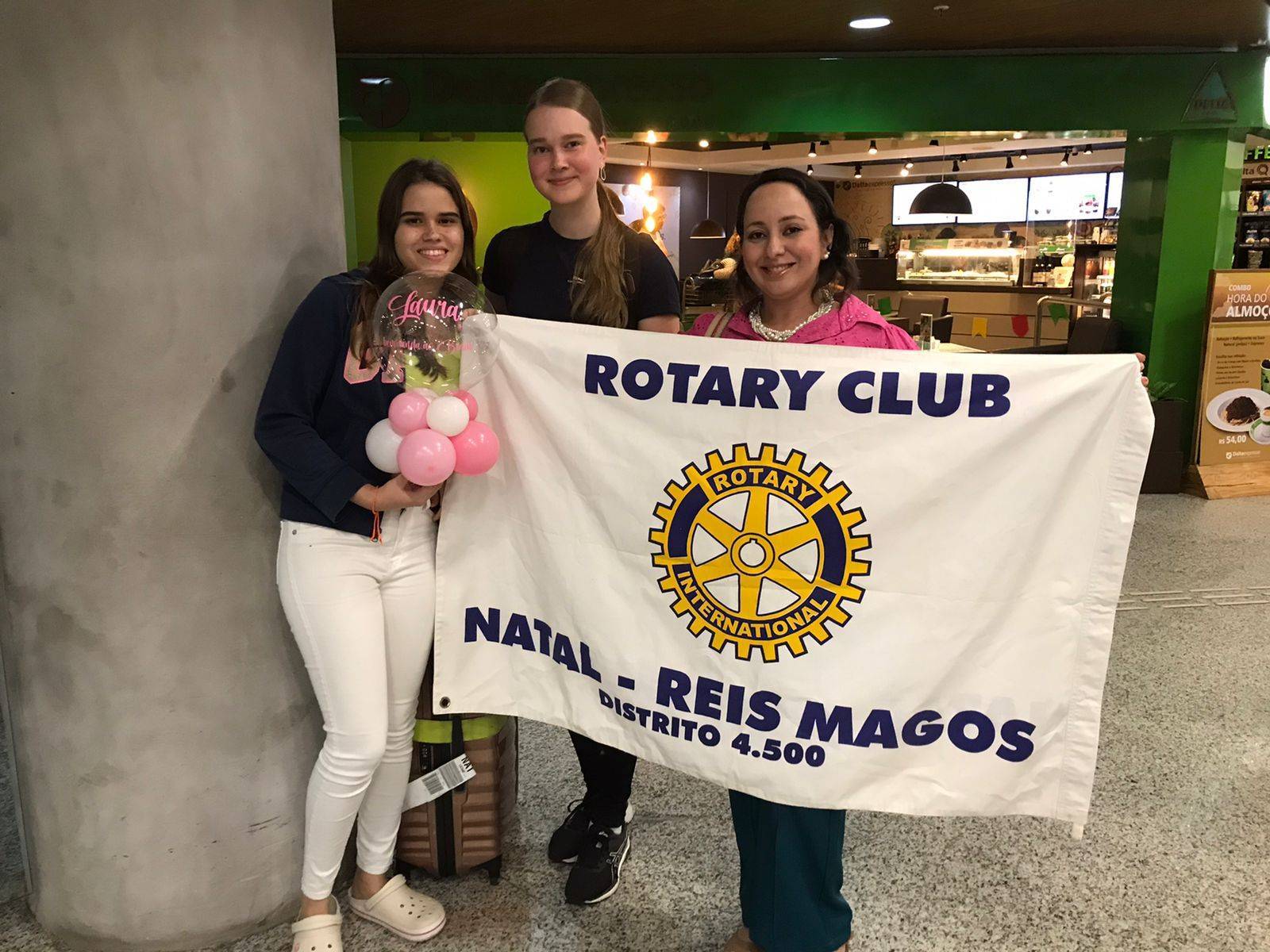 Chegada da intercambista Lotta, da Finlândia, em Natal/RN. 