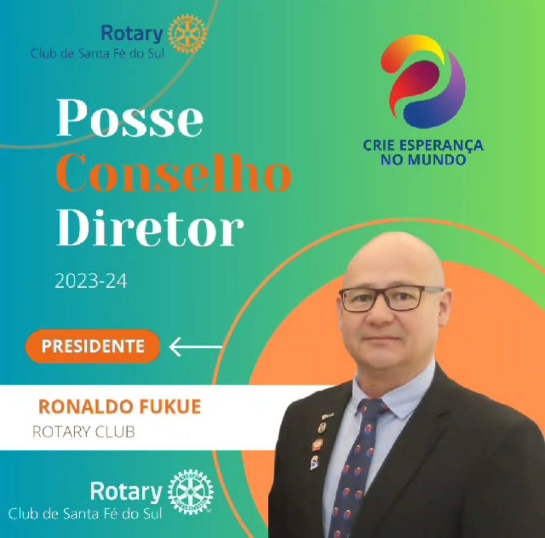 Convite de Transmissão de Posse do Rotary Club de Santa Fé do Sul