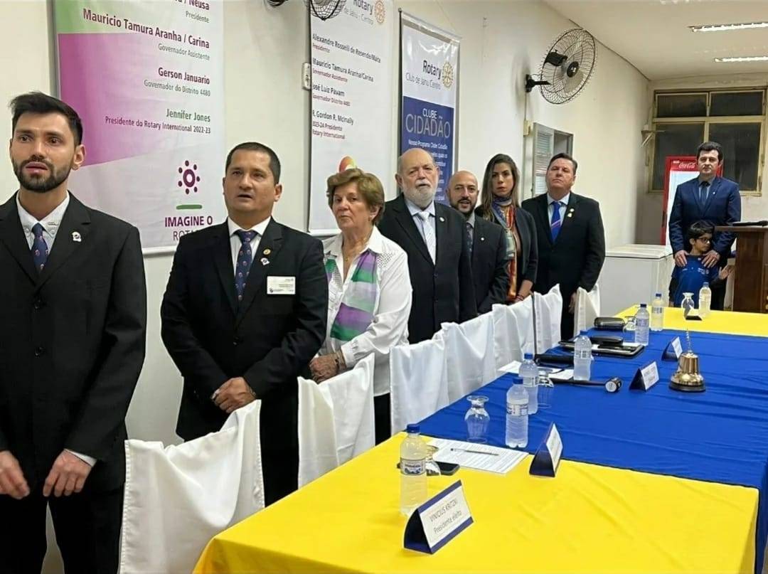 Rotary Club de Jahu Centro Empossa seu novo Presidente