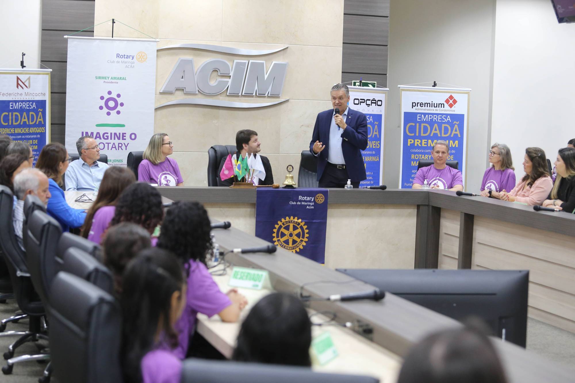 Governador 22-23 do Distrito 4630, Eloi Bonkoski, destaca o papel da Fundação Rotária para a implementação de Projetos com Subsídio Global