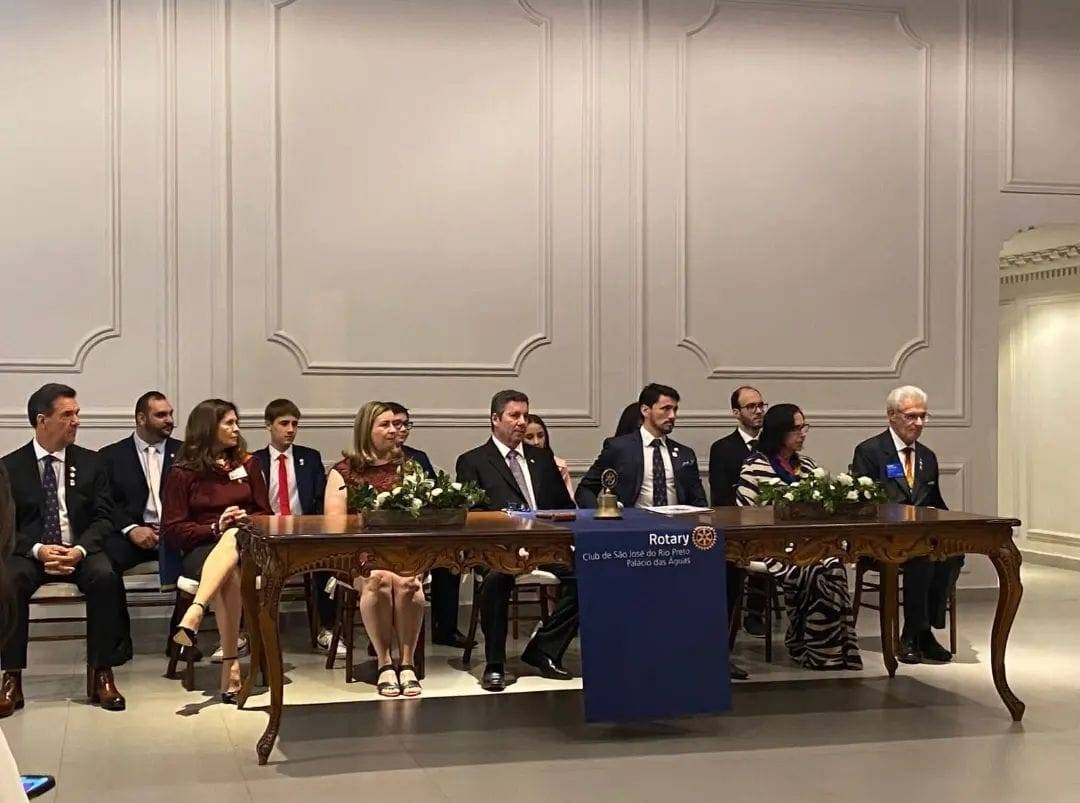Cerimônia de posse no Rotary Club de SJRP Palácio das Águas.