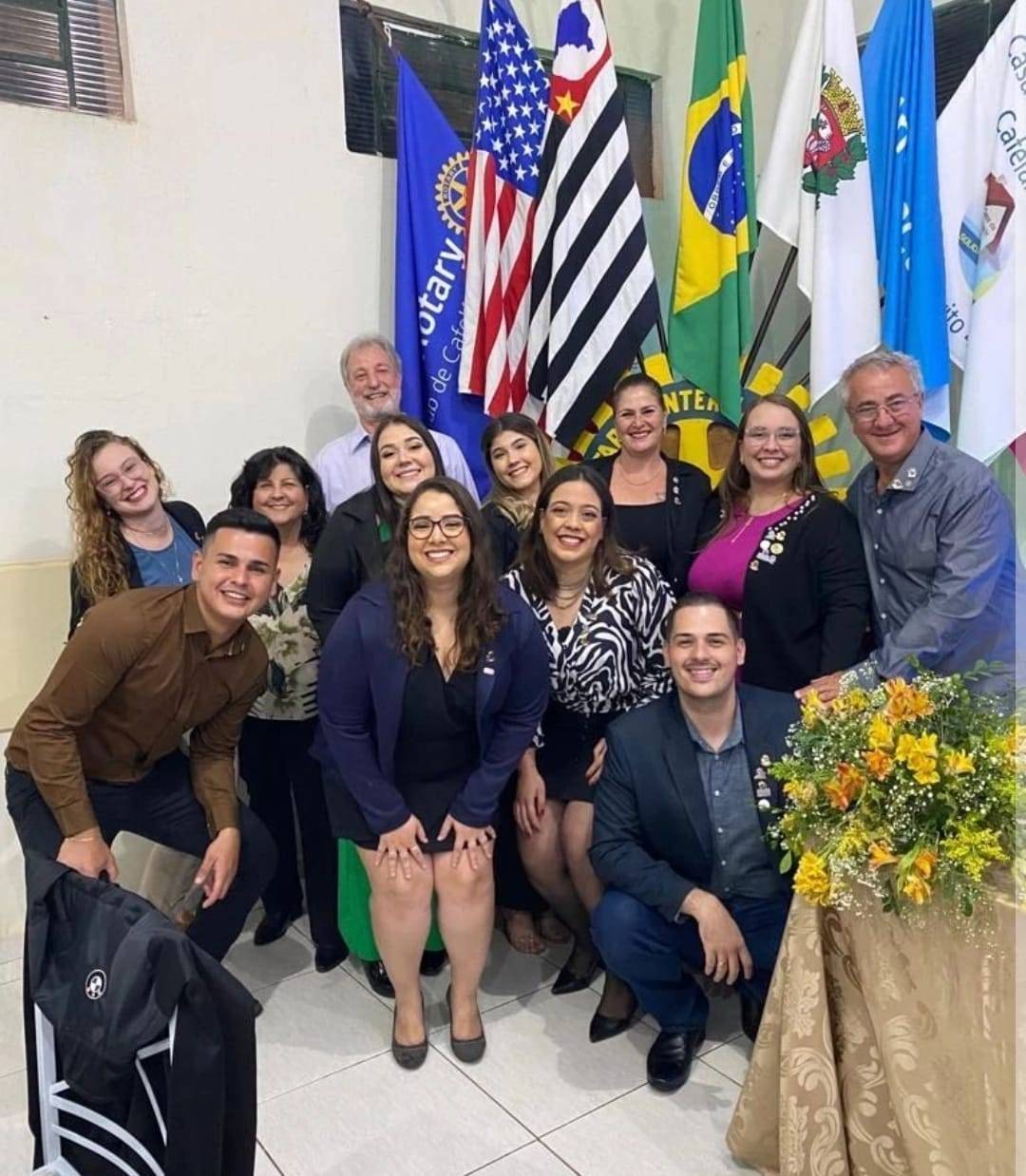 Transmissão de Cargo no Rotary Club de Cafelândia.