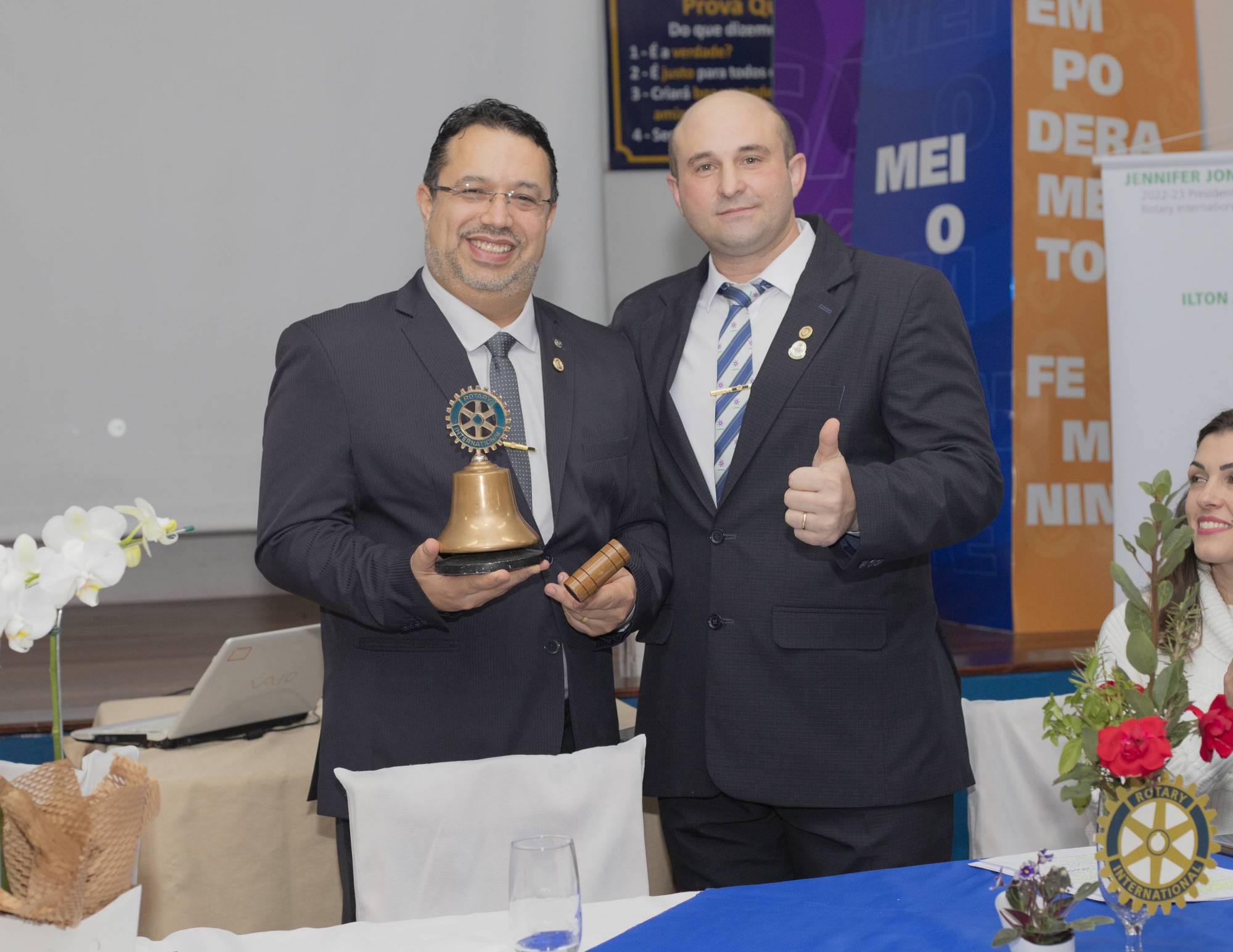 Presidente Rodrigo e Ex-Presidente Ilton