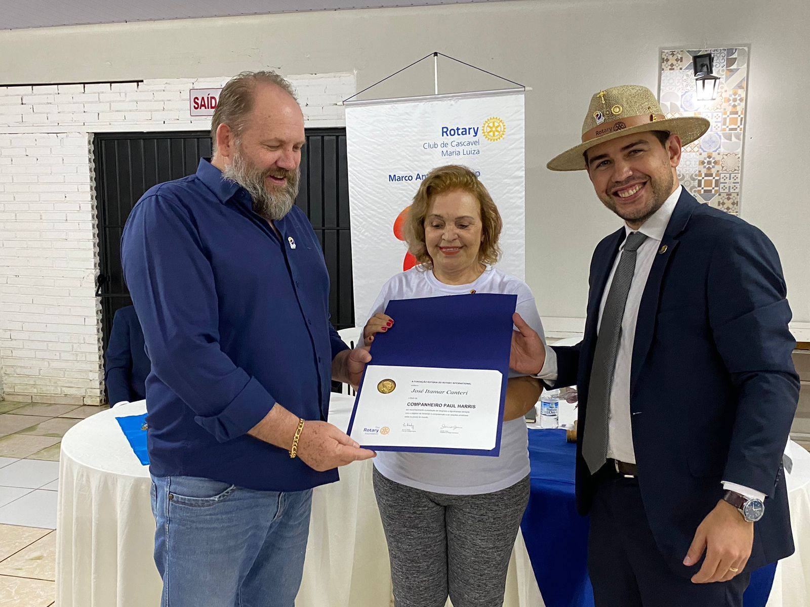 Título Paul Harris é concedido ao companheiro José Itamar Canteri