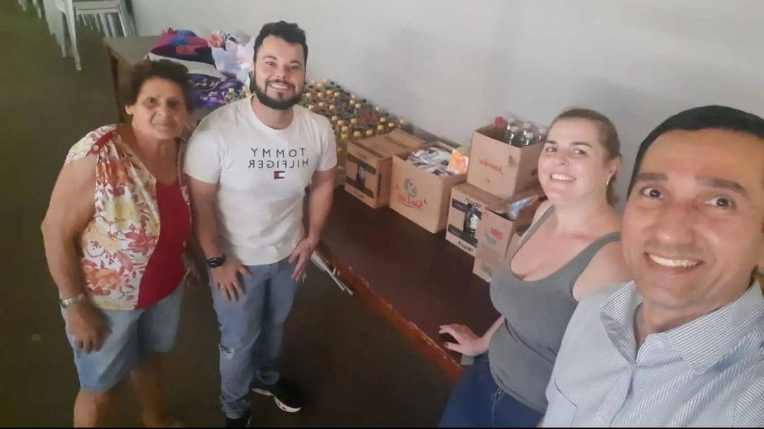 Entrega de Arrecadação de Alimentos em Olímpia