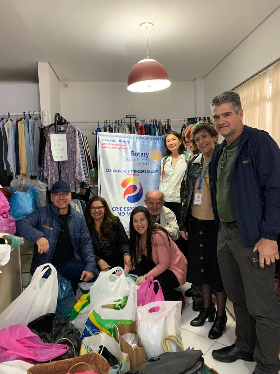 Associação de Parkinson agradeceu ao RCC MERCÊS as doaçoes da campanha do agasalho!