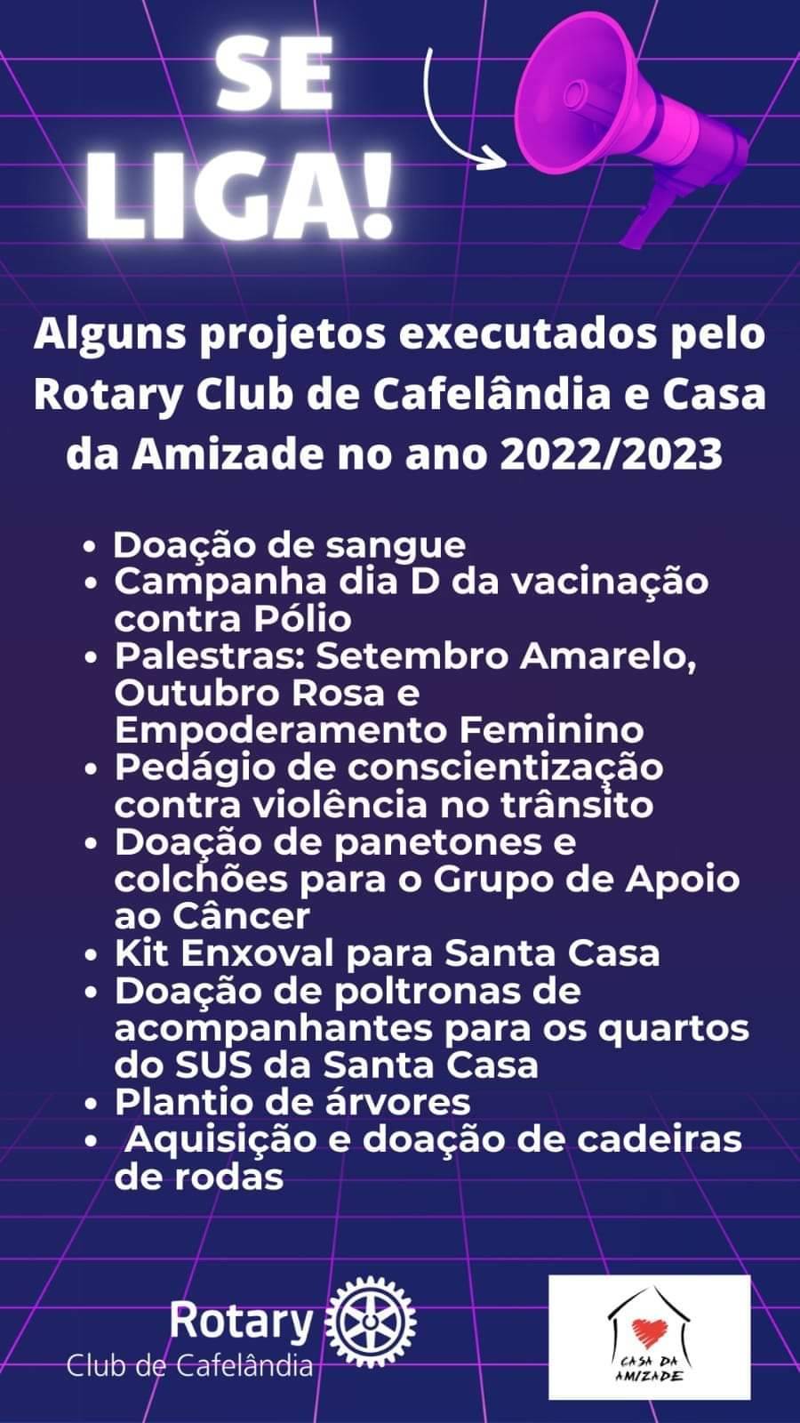 Projetos Rotarianos Com Sua Ajuda