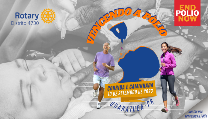 Vencendo a Pólio | Corrida e Caminhada acontecerá em 10 de setembro de 2023
