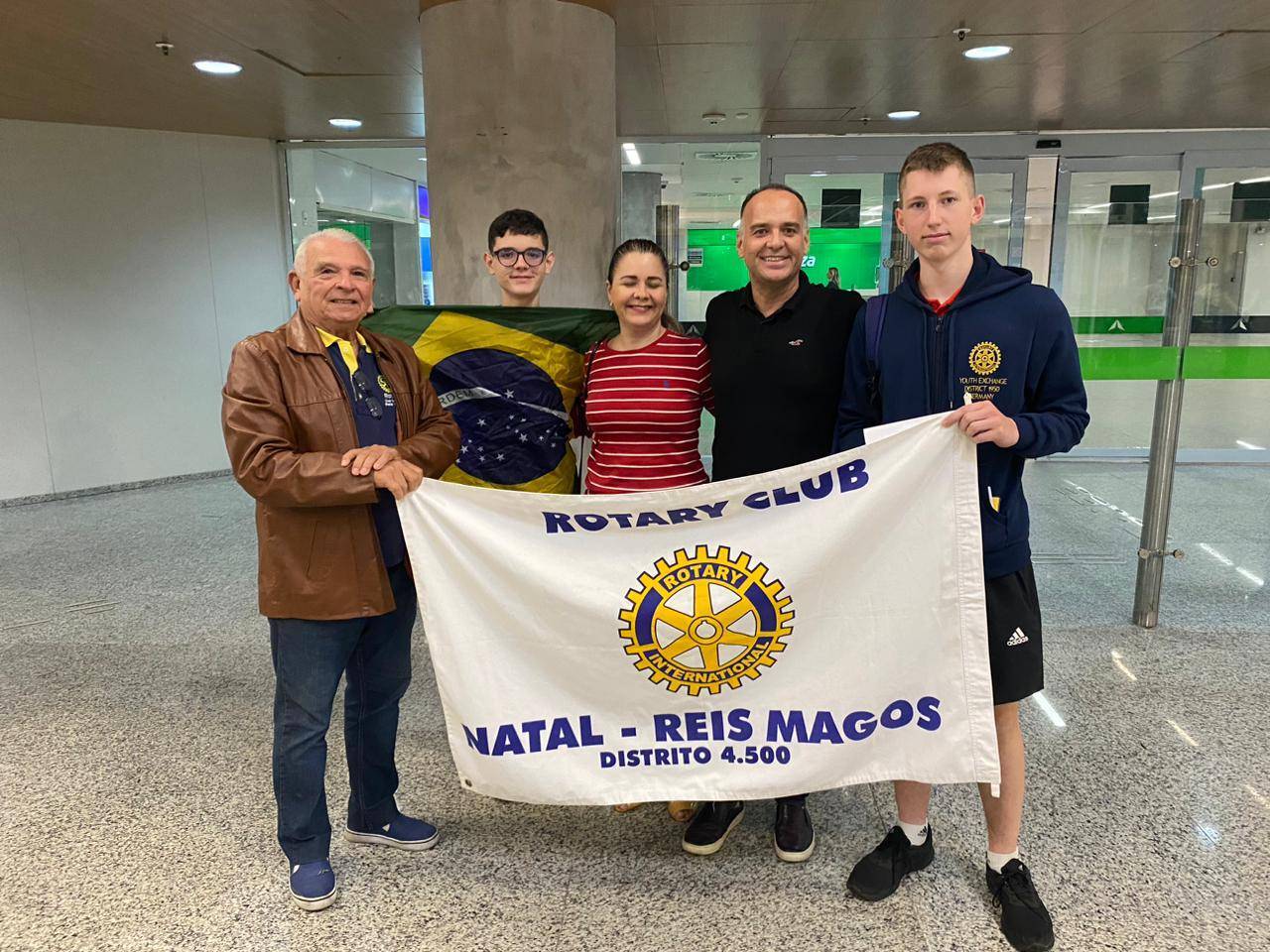 Companheiro Geraldo França, João, Taciana, André (host family) e Johann. 