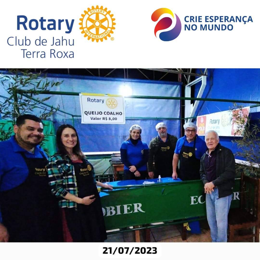 Rotary Club de Jahu Terra Roxa em Festa Julina do Caiçara