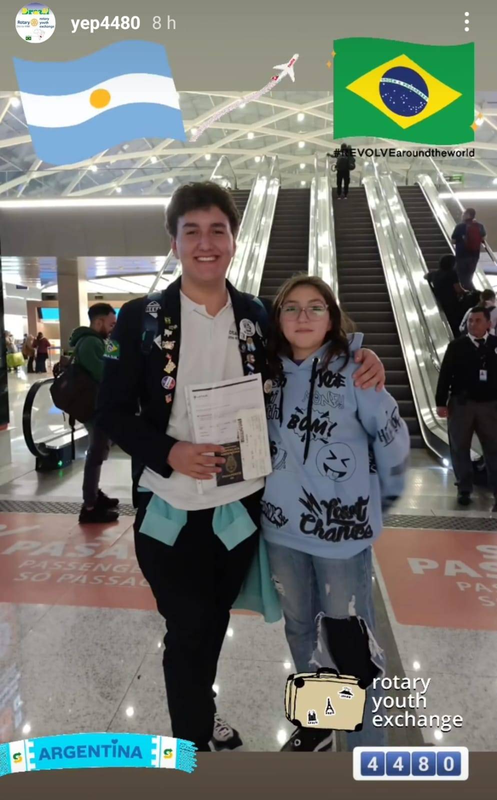 Recepção de Intercabista Argentino