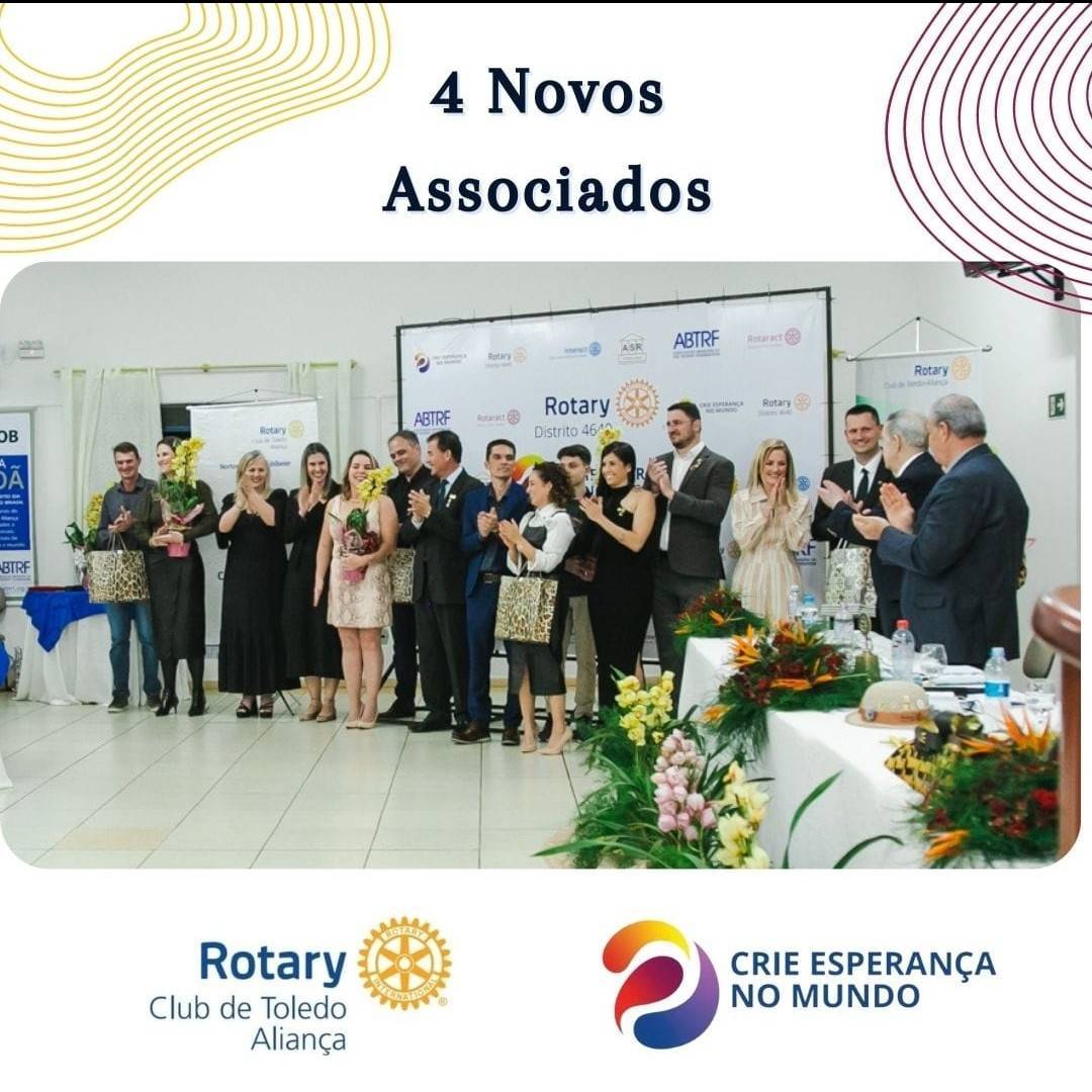 Novos associados.