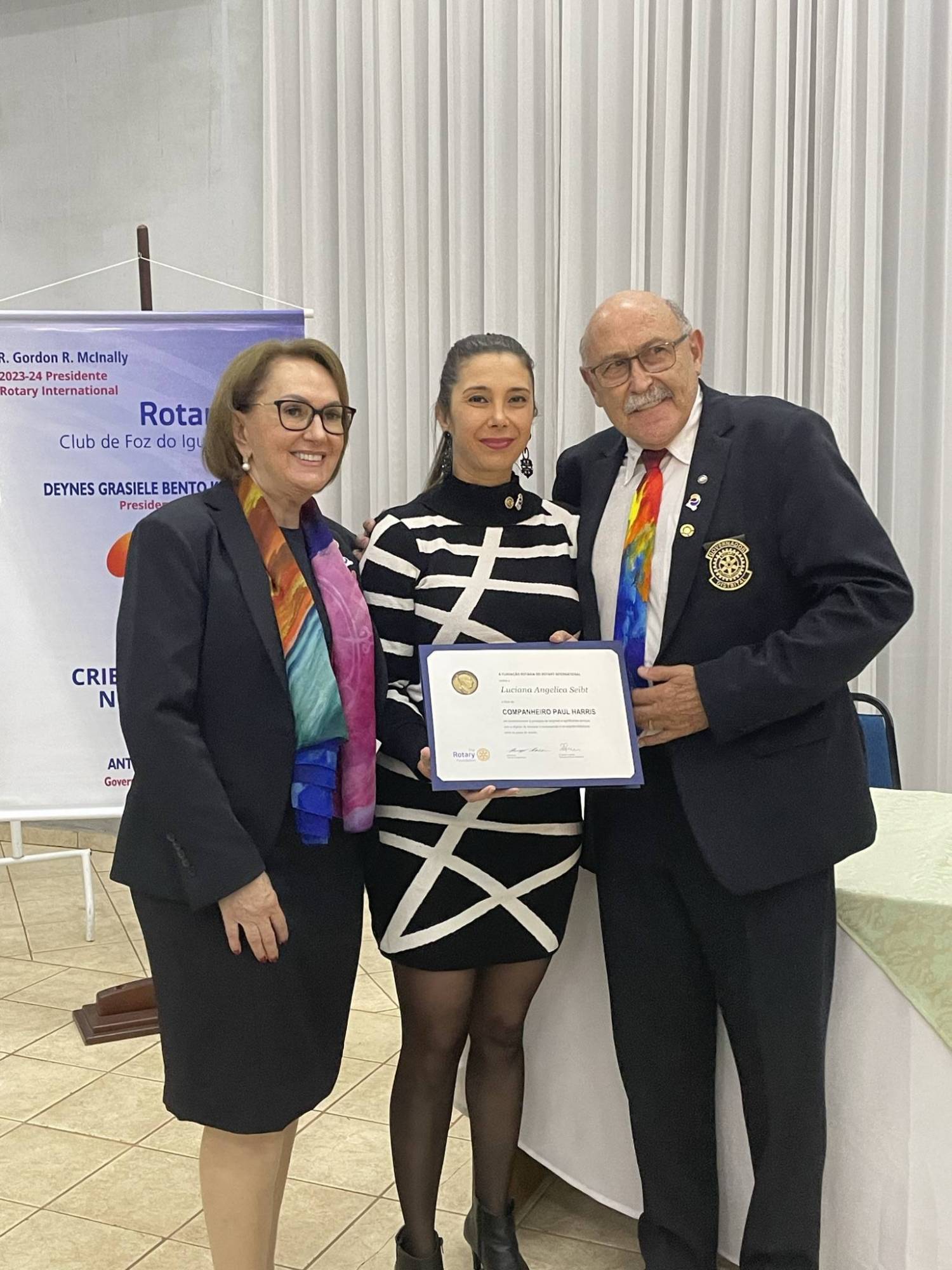 Recebimento de título Paul Harris