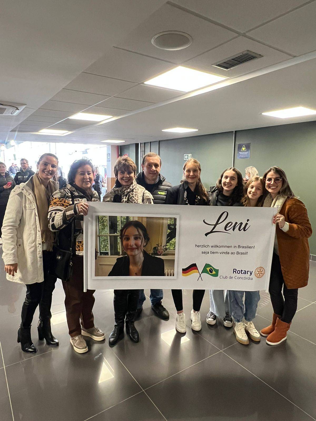 Recepção do Rotary Club de Concórdia para a Leni da Alemanha