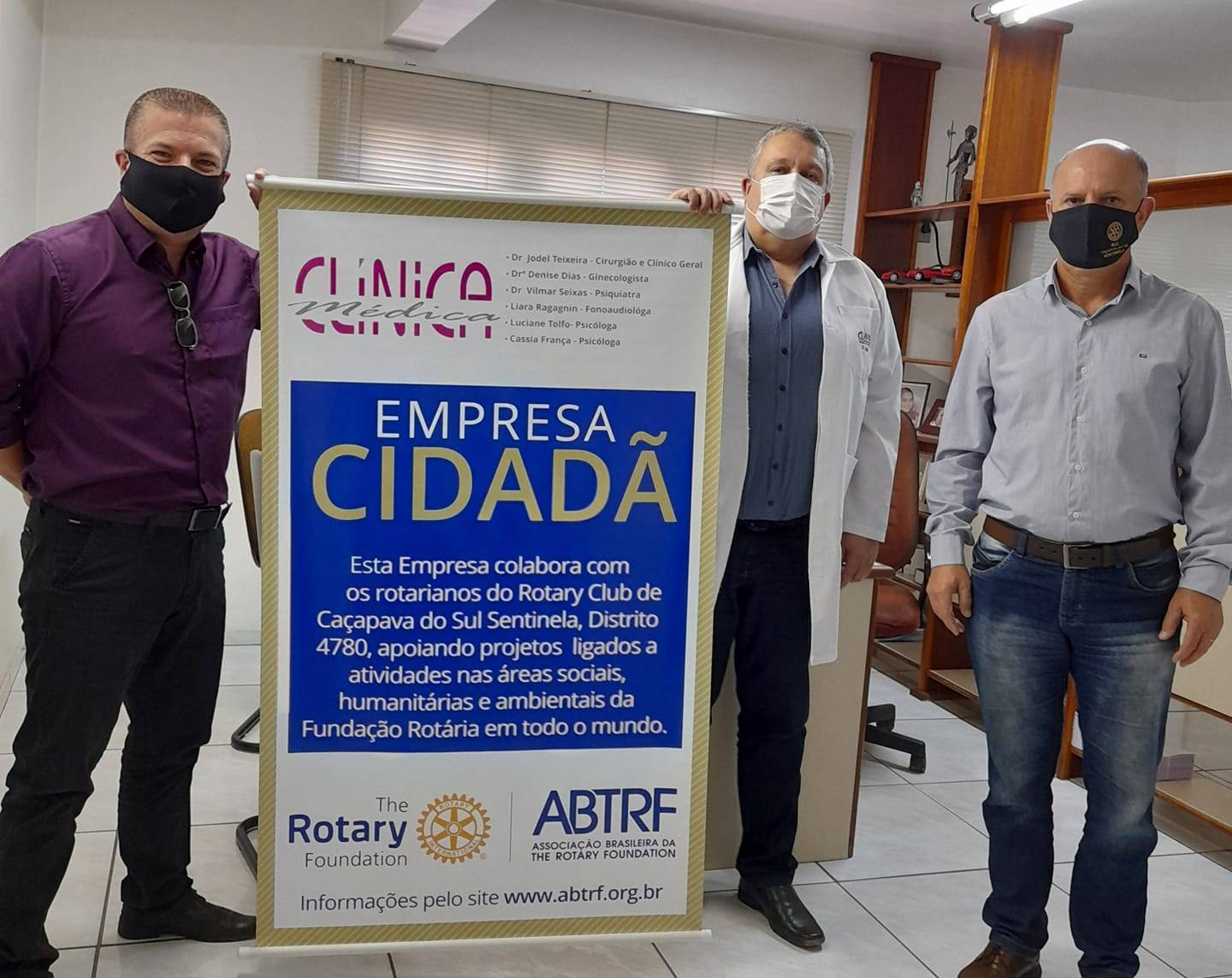 Parabéns e obrigado CLÍNICA MÉDICA, que firmou contrato como EMPRESA CIDADÃ! Sem palavras para agradecer sua colaboração!