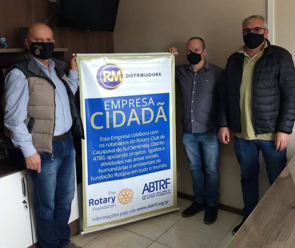 Parabéns e obrigado RM DISTRIBUIDORA, que firmou contrato como EMPRESA CIDADÃ! Sem palavras para agradecer sua colaboração!