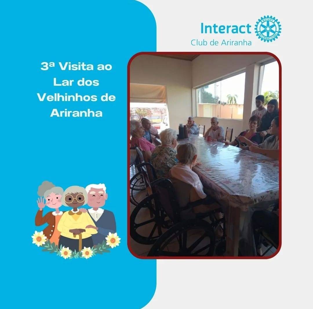 Interact Club de Ariranha Visita Lar de Idosos