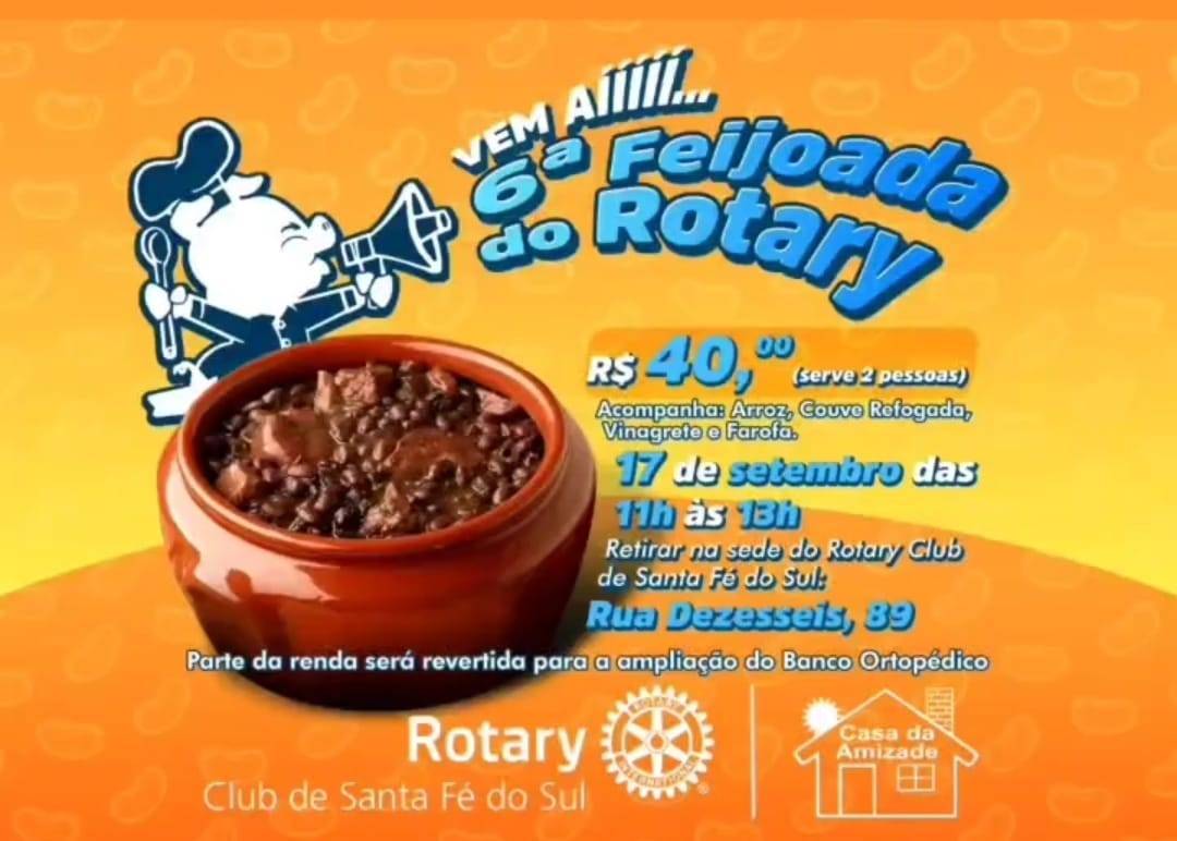 6ª Feijoada do Rotary Club de Santa Fé do Sul