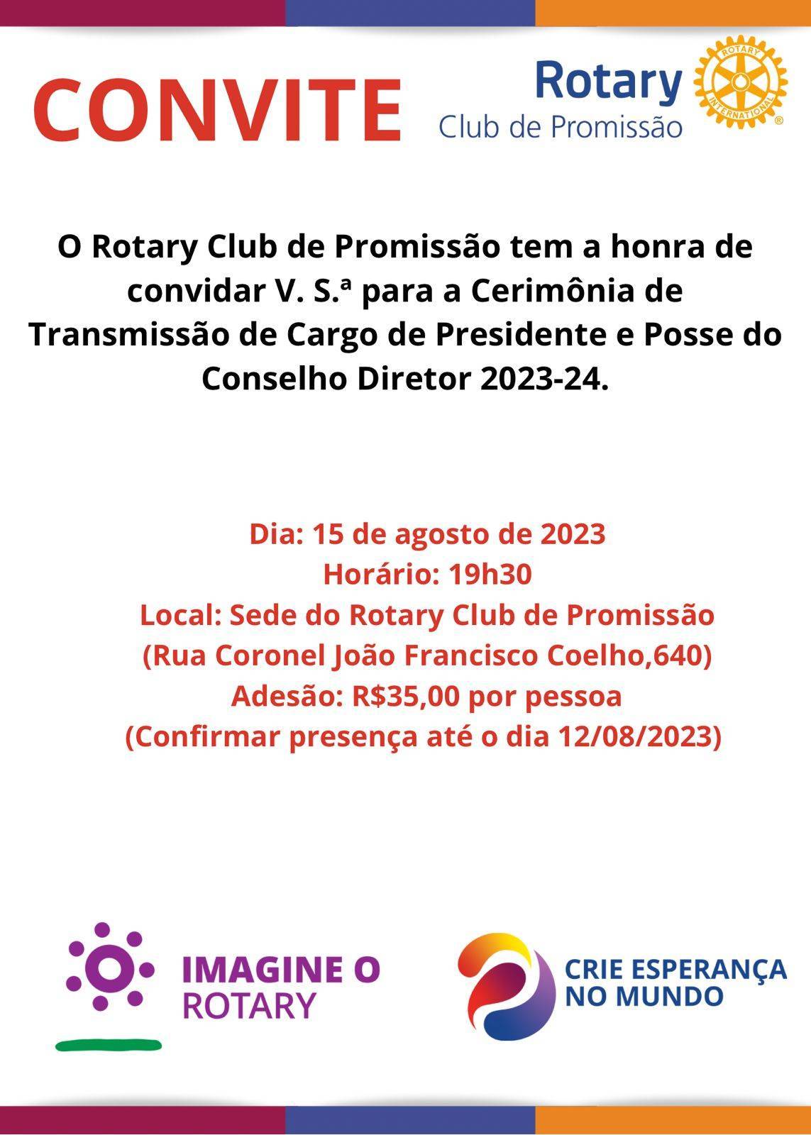 Convite Transmissão de Posse