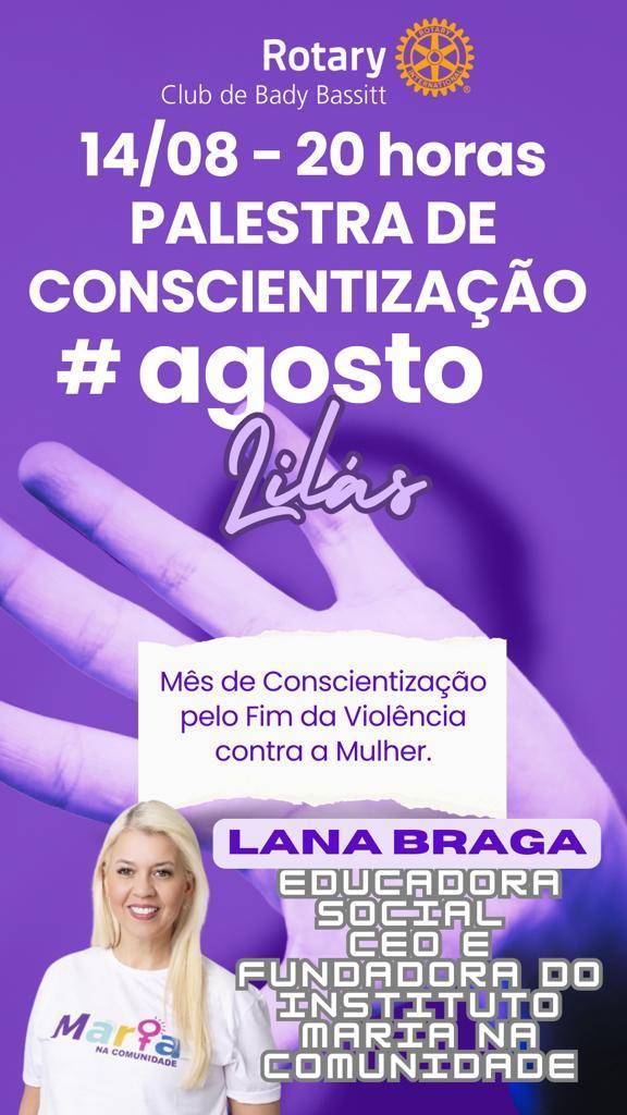 Palestra sobre a violência contra a mulher