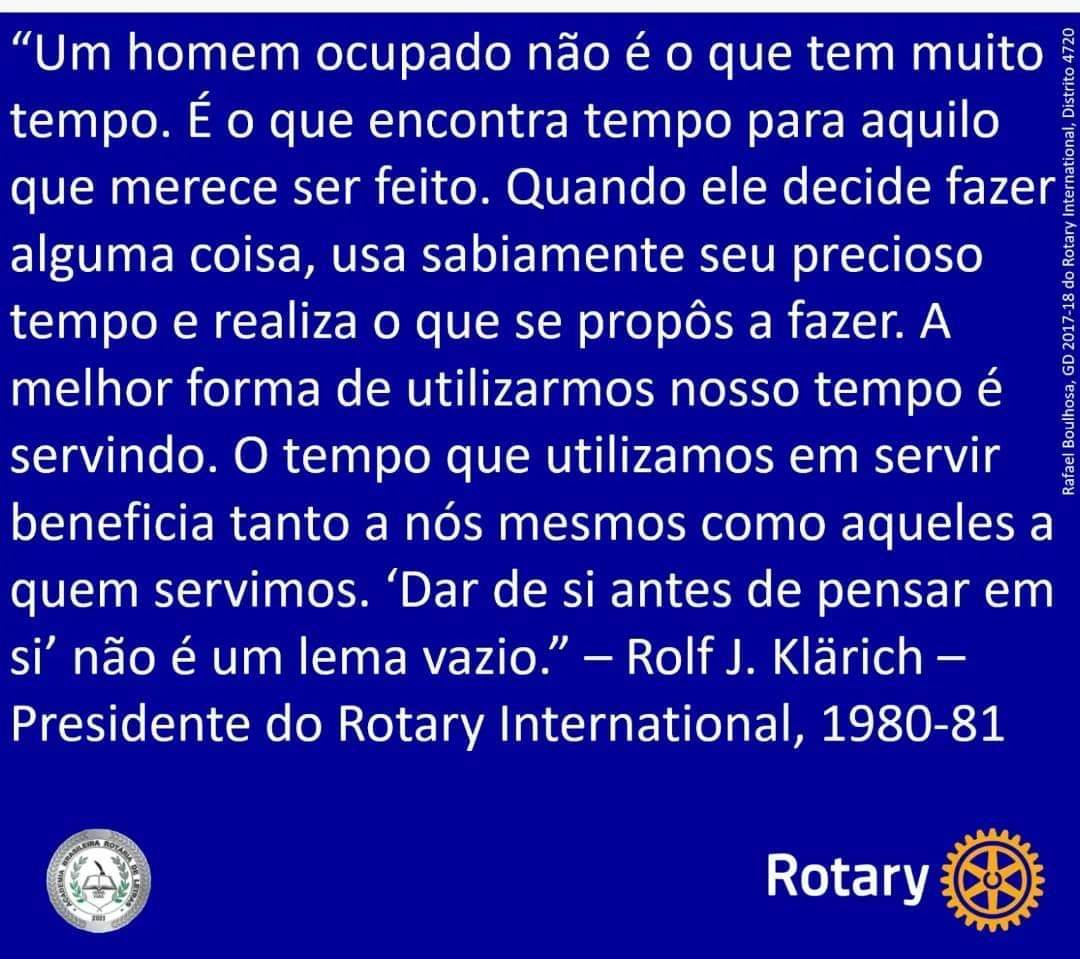 Mensagem do Presidente do Rotary Internacional 80-81