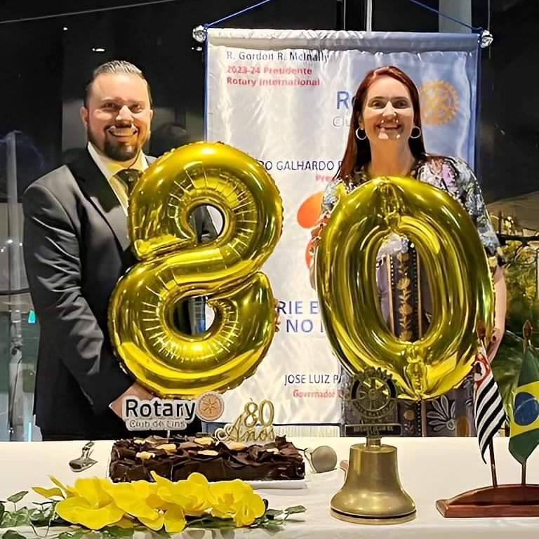 Aniversário de 80 anos do Rotary Club de Lins