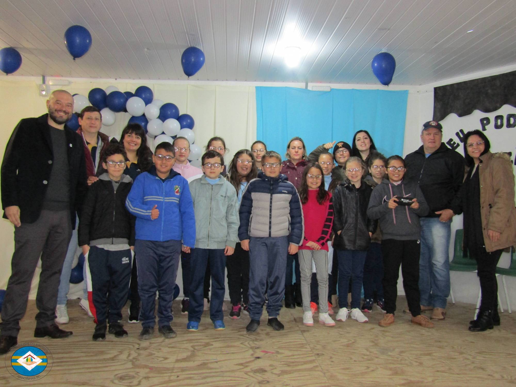 Crianças da Escola Municipal Reinlado Krüger, recebem óculos novos através do Projeto Visão Para Educação, do Rotary Club de Canoinhas
