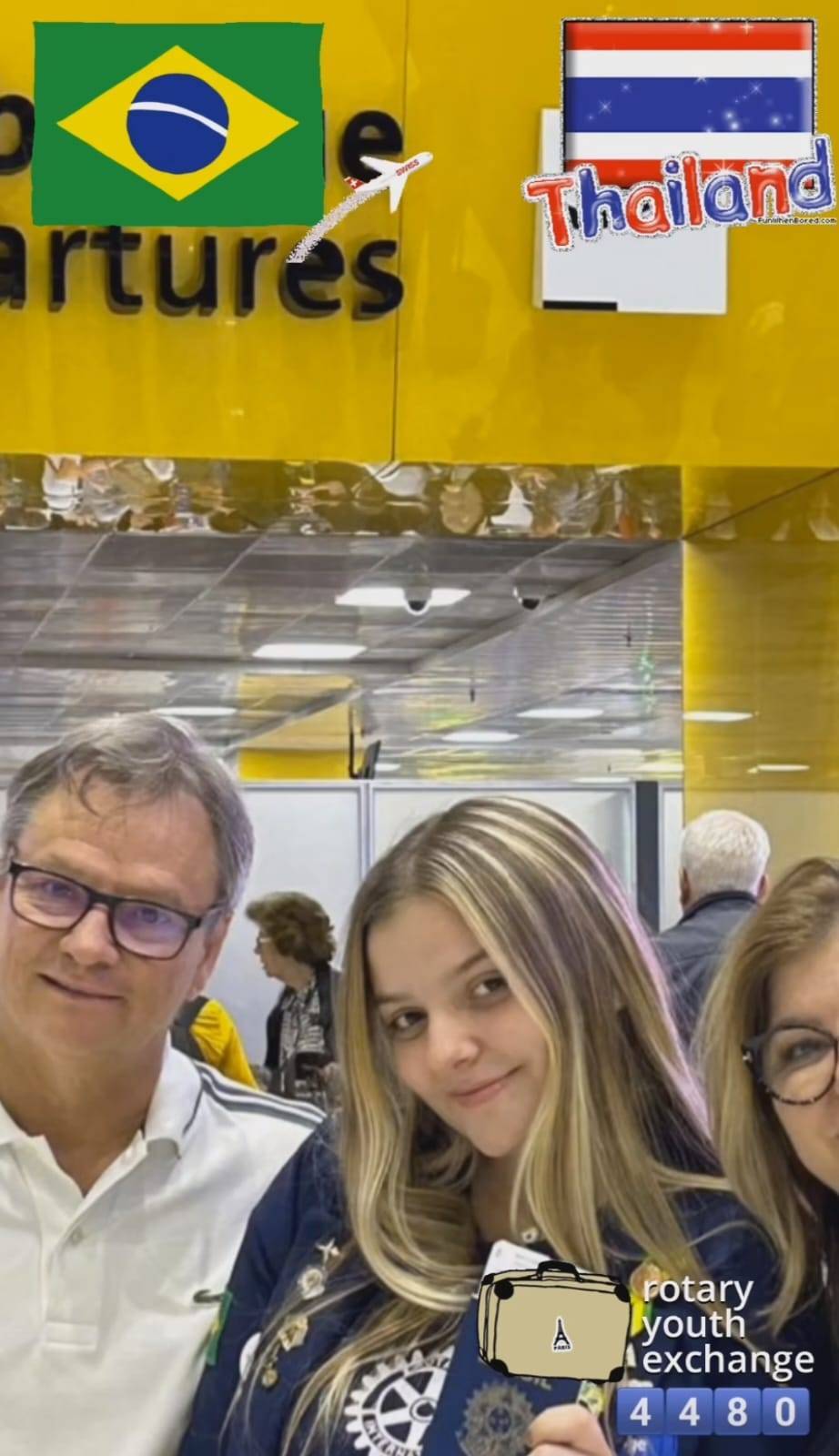 Mais uma Intercambista brasileira embarcando para Tailândia