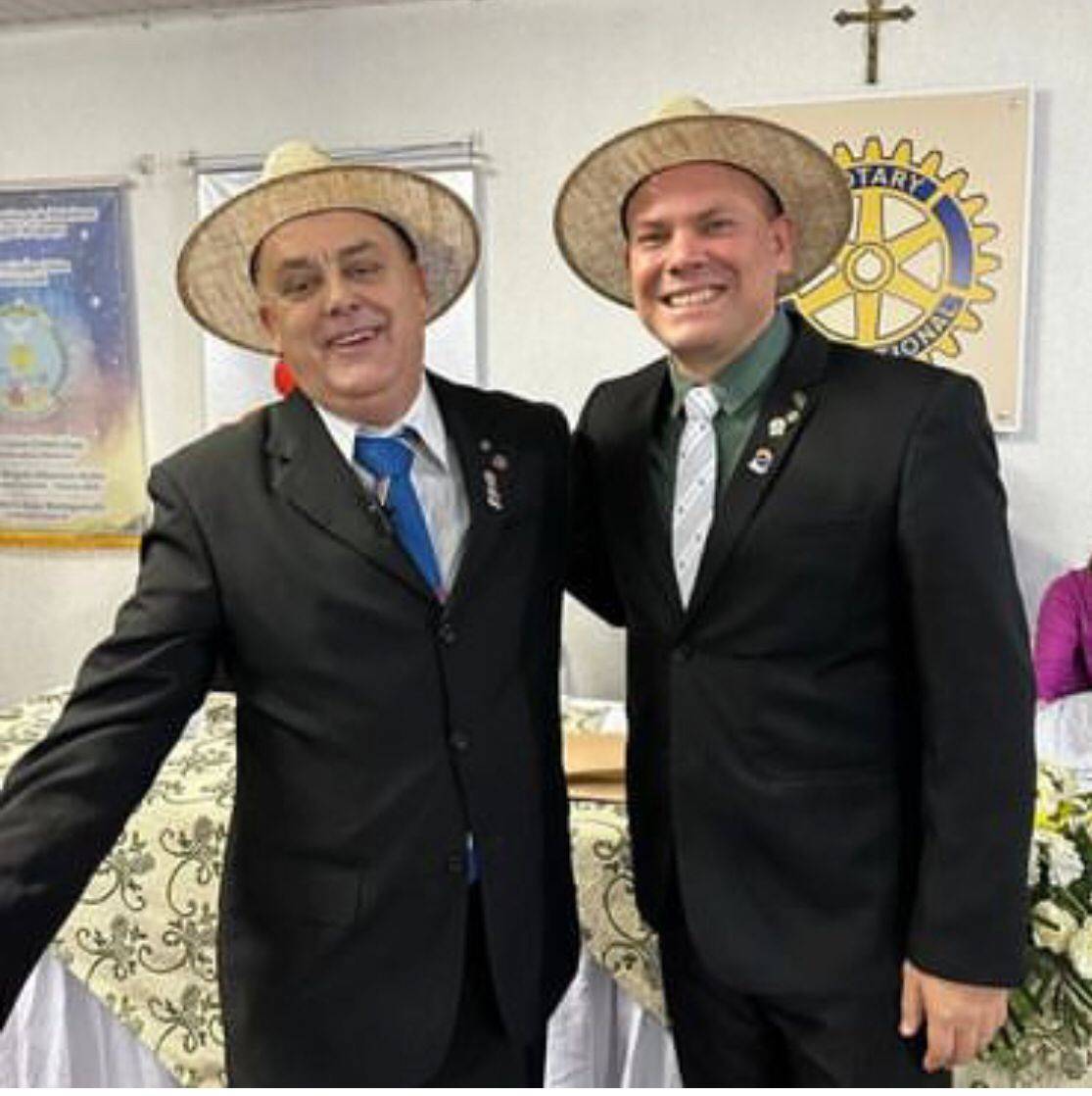 Presidente Homero Sais Dutra (Gestão 2023/2024) e Fabio Gonzalez (Gestão 2022/2023)