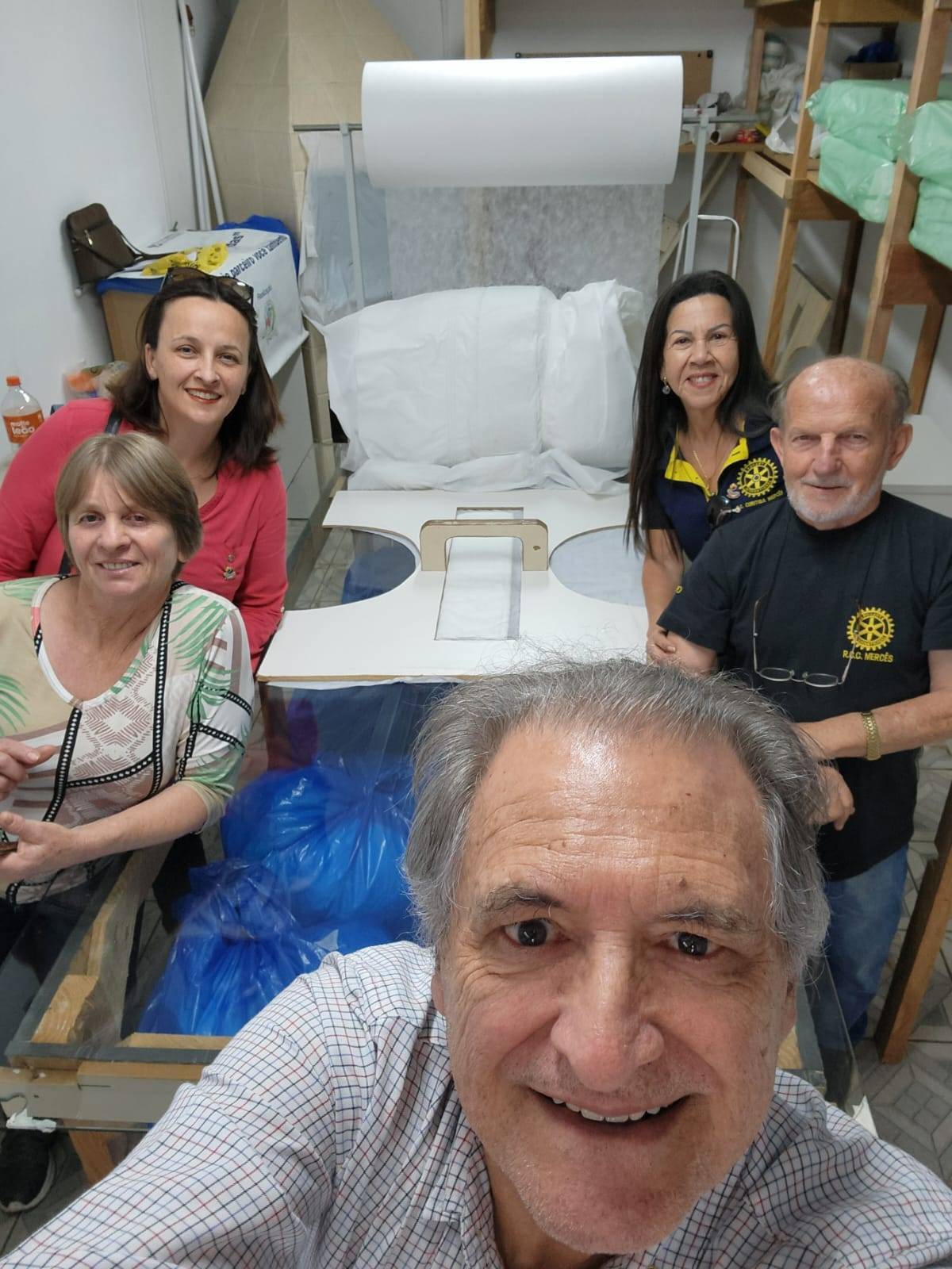 VISITA  AO PROJETO FRALDAS PARA HOSPITAL EVANGÉLICO