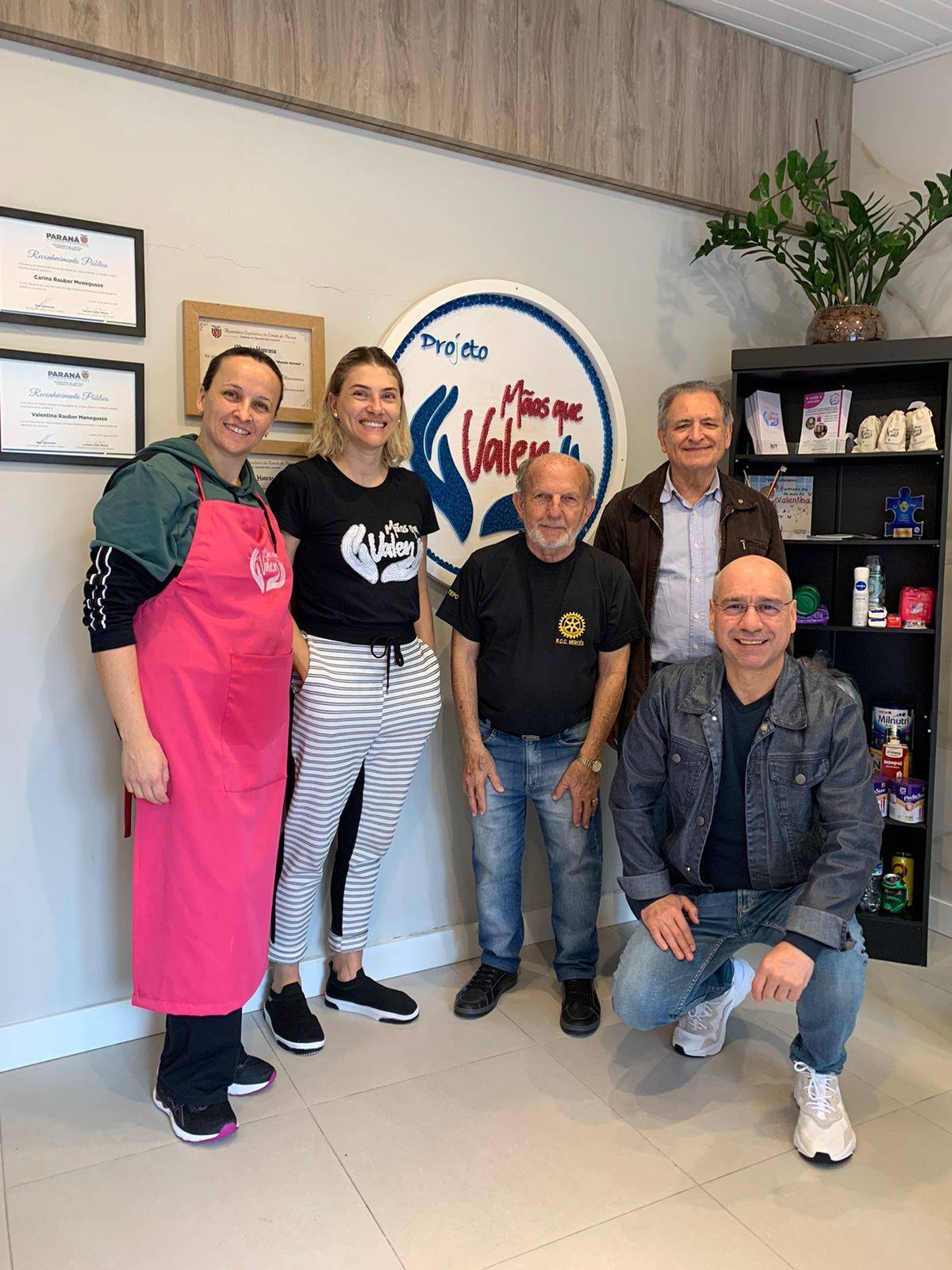 VISITA  AO PROJETO MÃOS QUE VALEN*